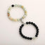Matching Couple Charm Beads Bracelets - Natural Rock Stone Wristlets