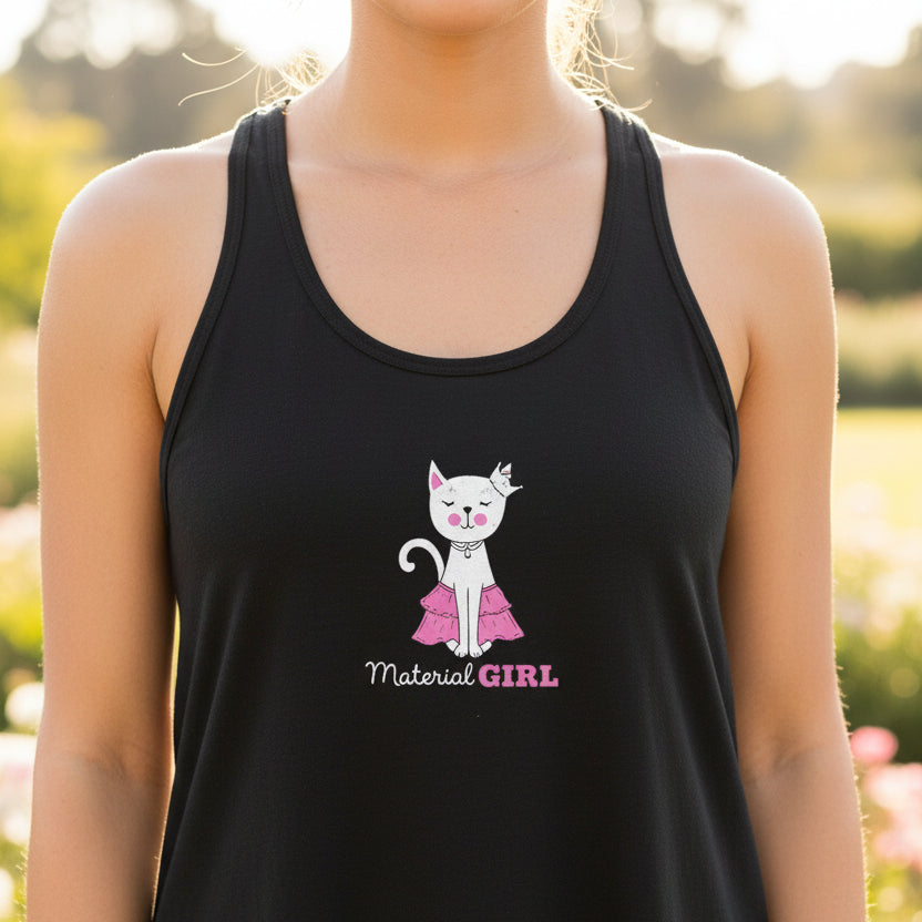 Débardeur Flowy Racerback Material Girl pour Femmes