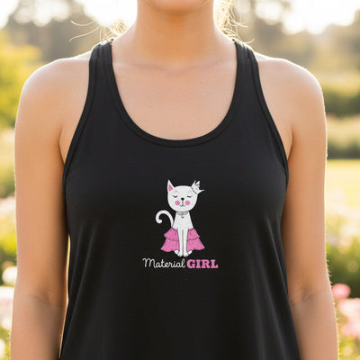 Débardeur Flowy Racerback Material Girl pour Femmes