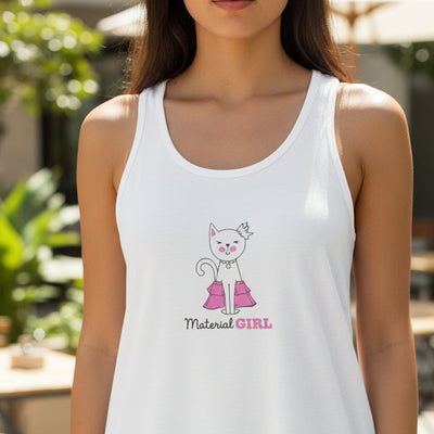 Débardeur Flowy Racerback Material Girl pour Femmes