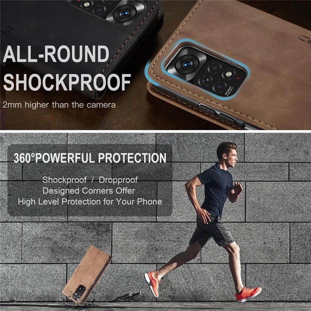 Funda de Cuero Mate Premium con Tapa para la Serie Xiaomi Mi