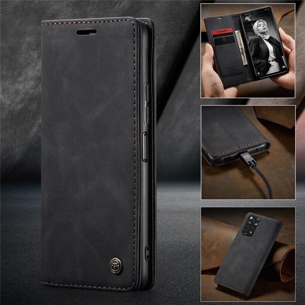 Funda de Cuero Mate Premium con Tapa para la Serie Xiaomi Mi