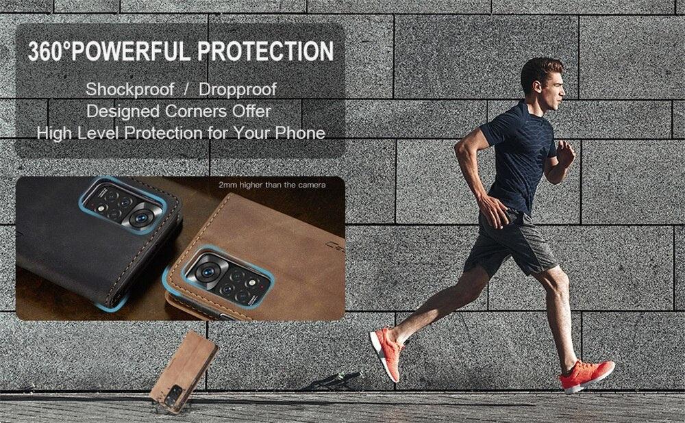 Funda de Cuero Mate Premium con Tapa para la Serie Xiaomi Mi