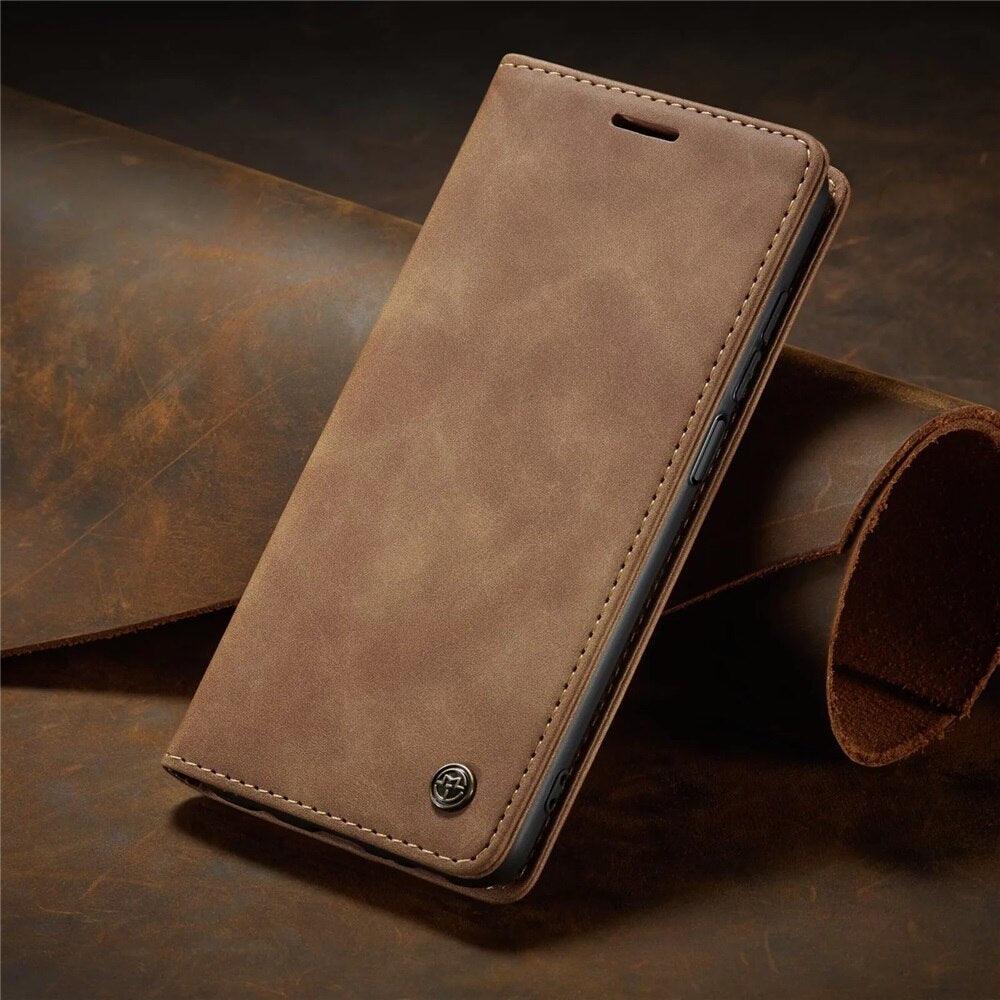Funda de Cuero Mate Premium con Tapa para la Serie Xiaomi Mi