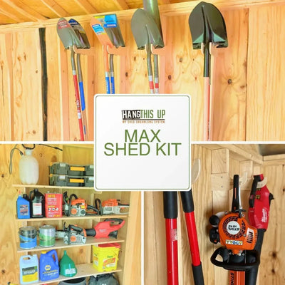 MAX Shed Organization Kit - Premium Wall-Mounted Storage