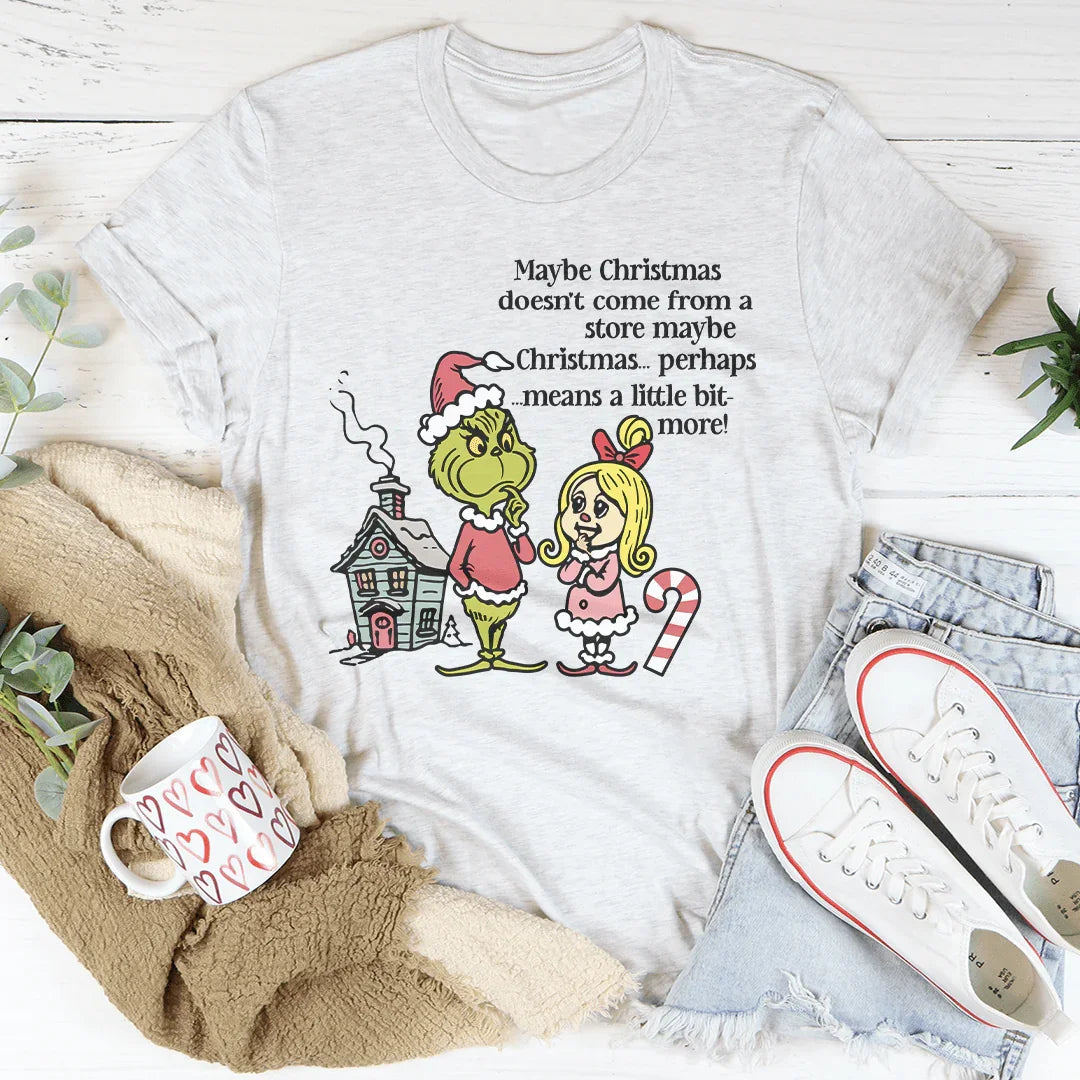 Peut-être que Noël ne vient pas d'un magasin Tee