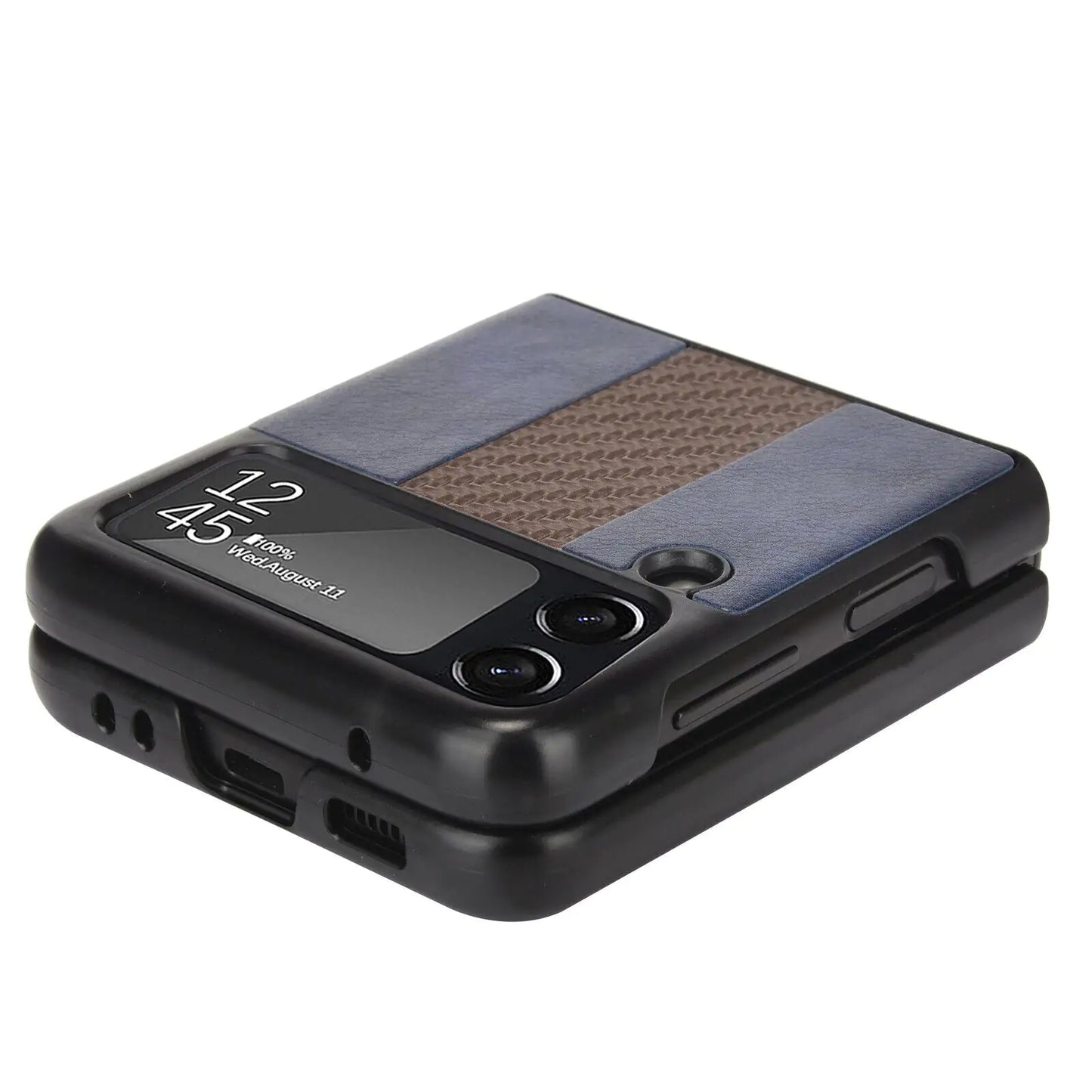 Slim Folding Leather Shockproof Case for Samsung Galaxy Z Flip 3 5G