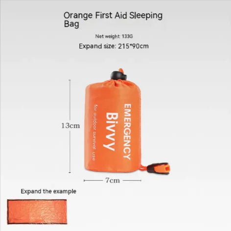 Tente d'urgence portable et ensemble de sac de couchage