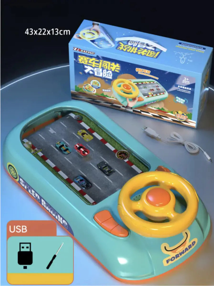 Children's Driving Simulation Puzzle Game Console