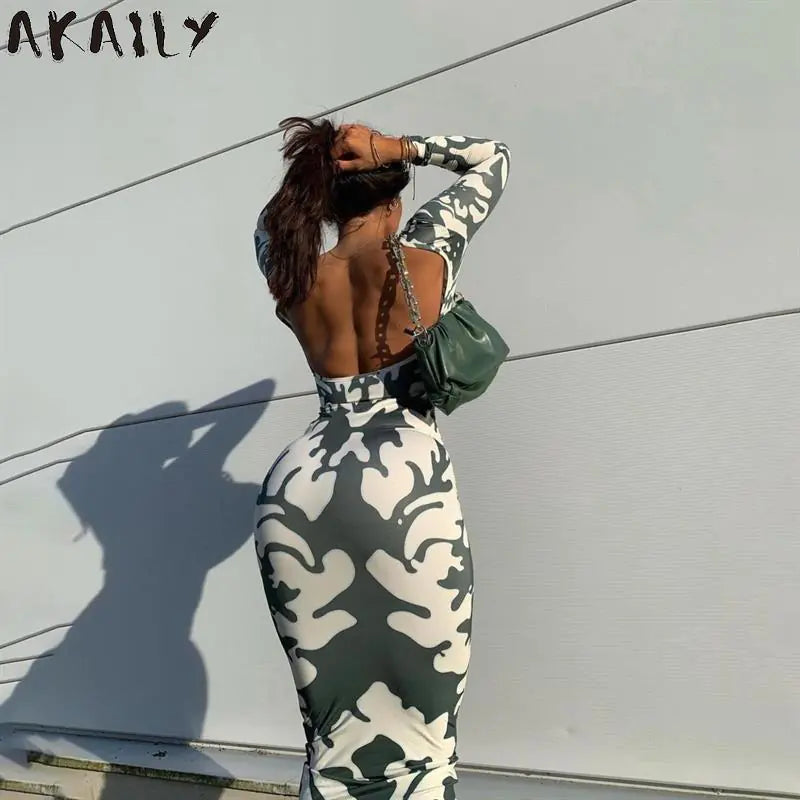 Vestido de Impresión Streetwear de Verano