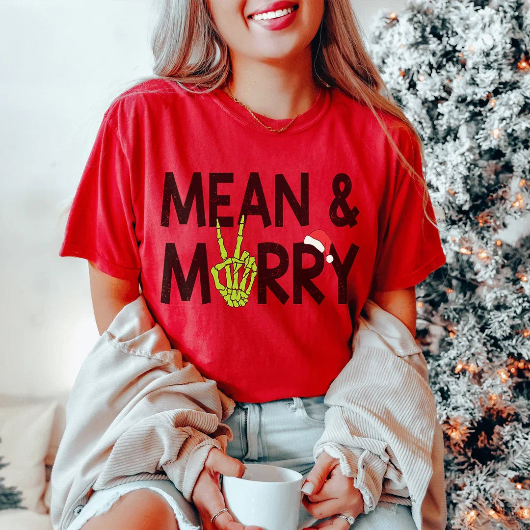 Mean & Merry Tee - Soft and Stylish Everyday Wear