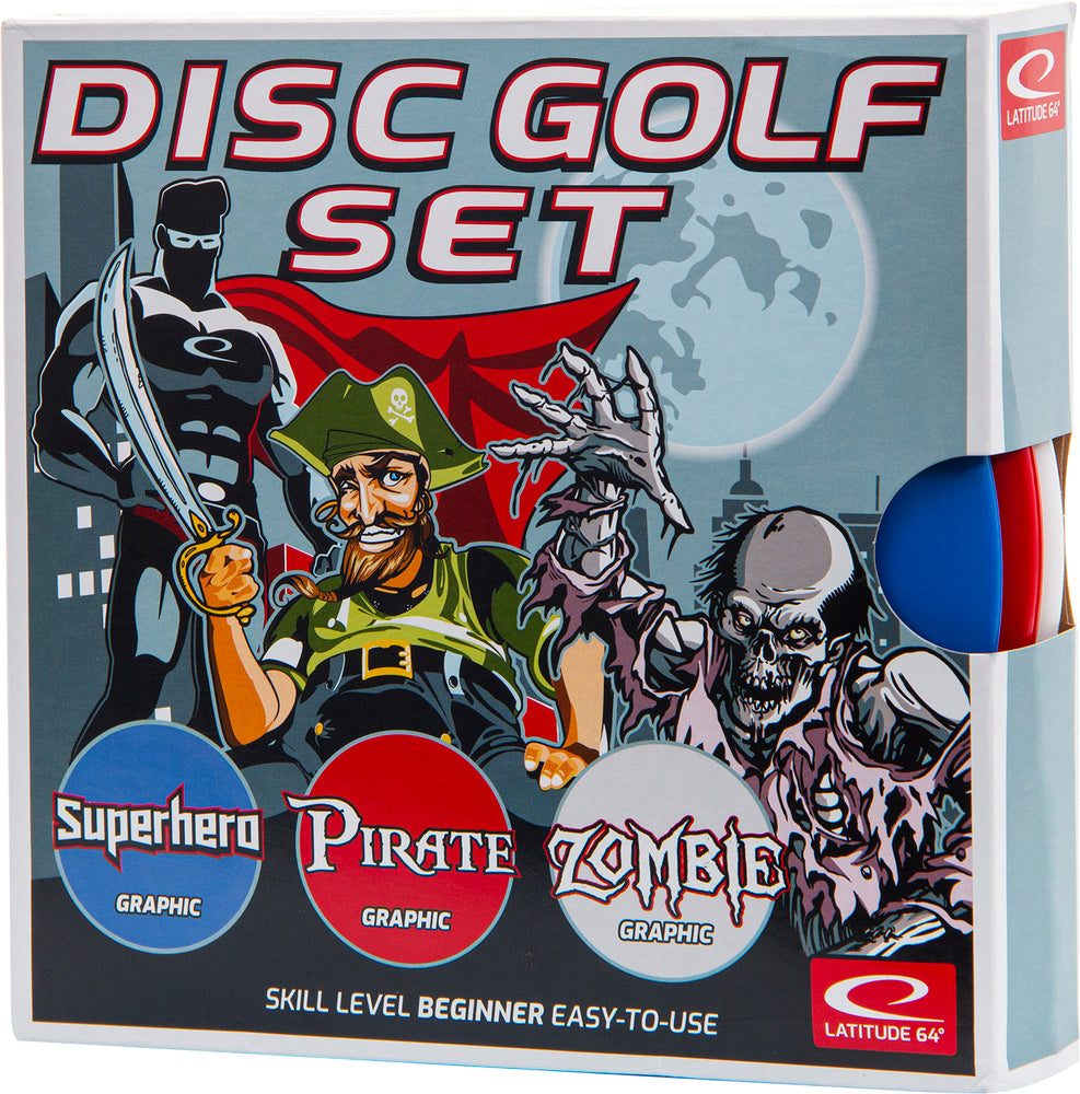 Set de Inicio de Disc Golf para Niños Superhéroes - 3 Discos