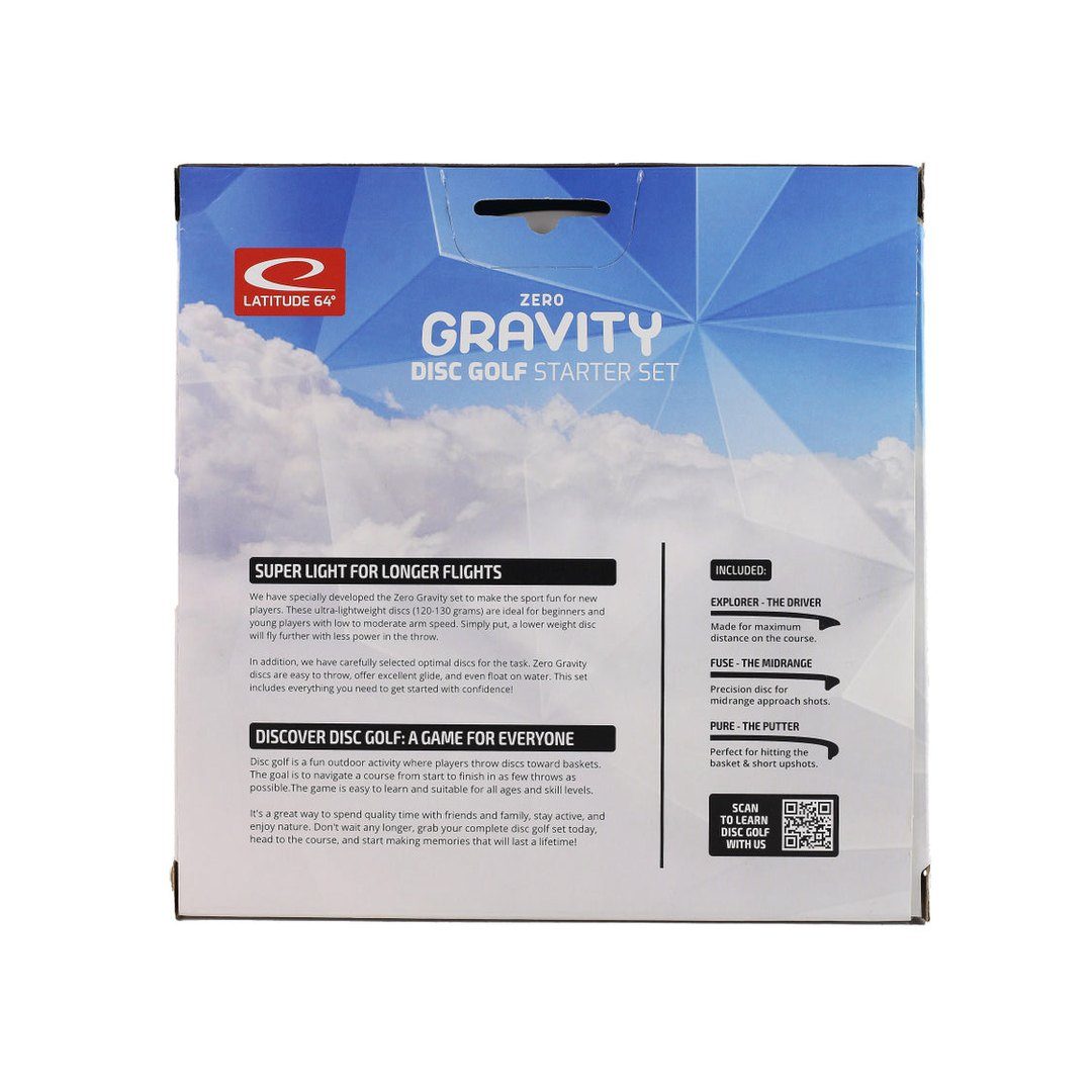 Zero Gravity Disc Golf Starter Set - 3 Lightweight Discs