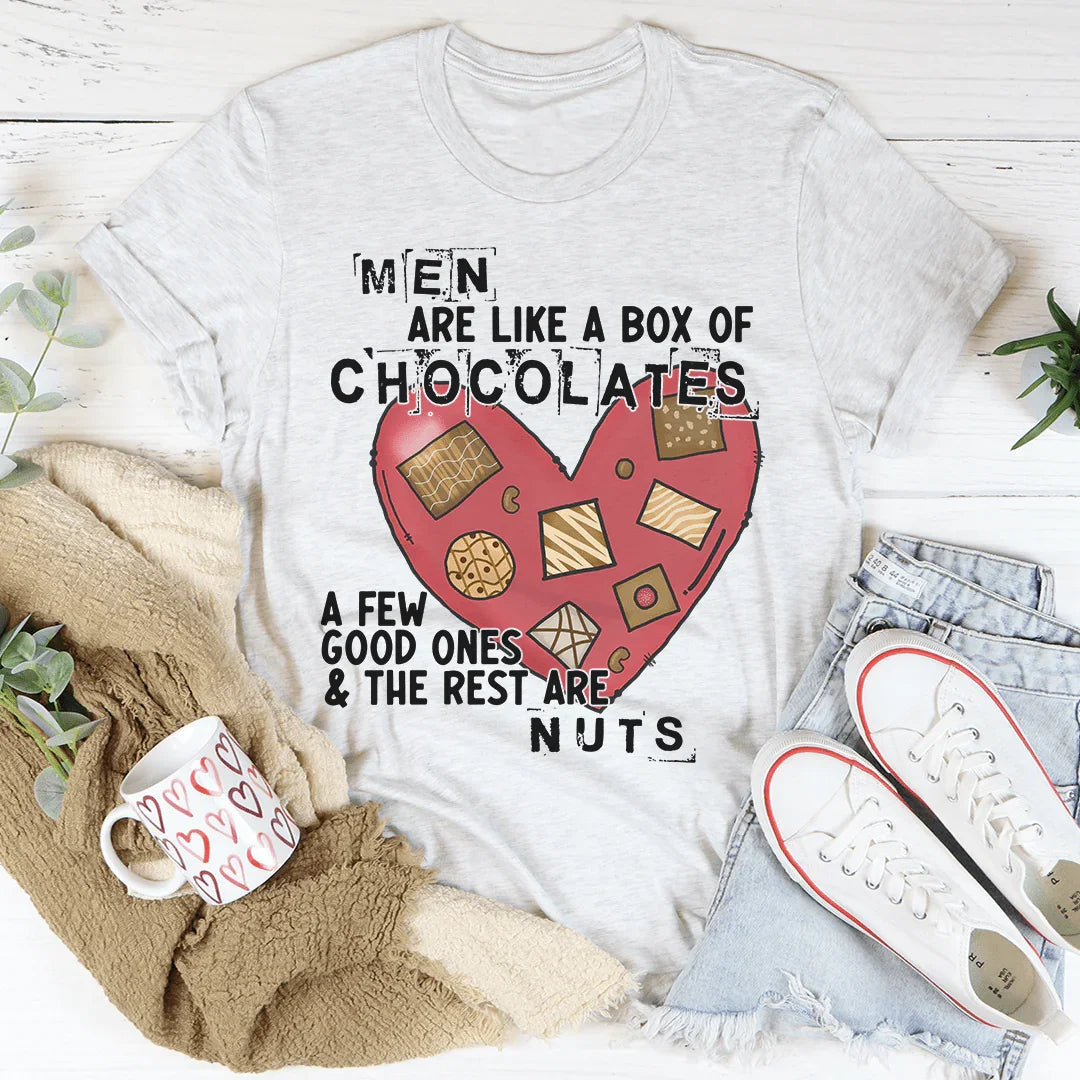 Los hombres son como una caja de chocolates camiseta