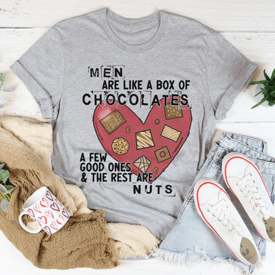 Los hombres son como una caja de chocolates camiseta