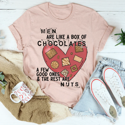 Los hombres son como una caja de chocolates camiseta