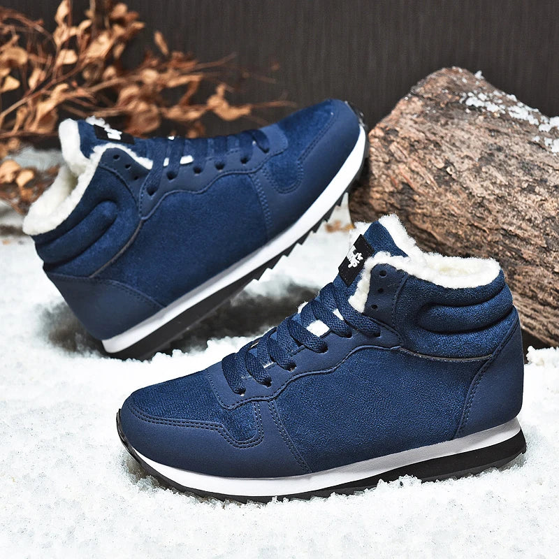 Botas de Invierno Impermeables para Hombre - Diseño Ligero de Tobillo Alto