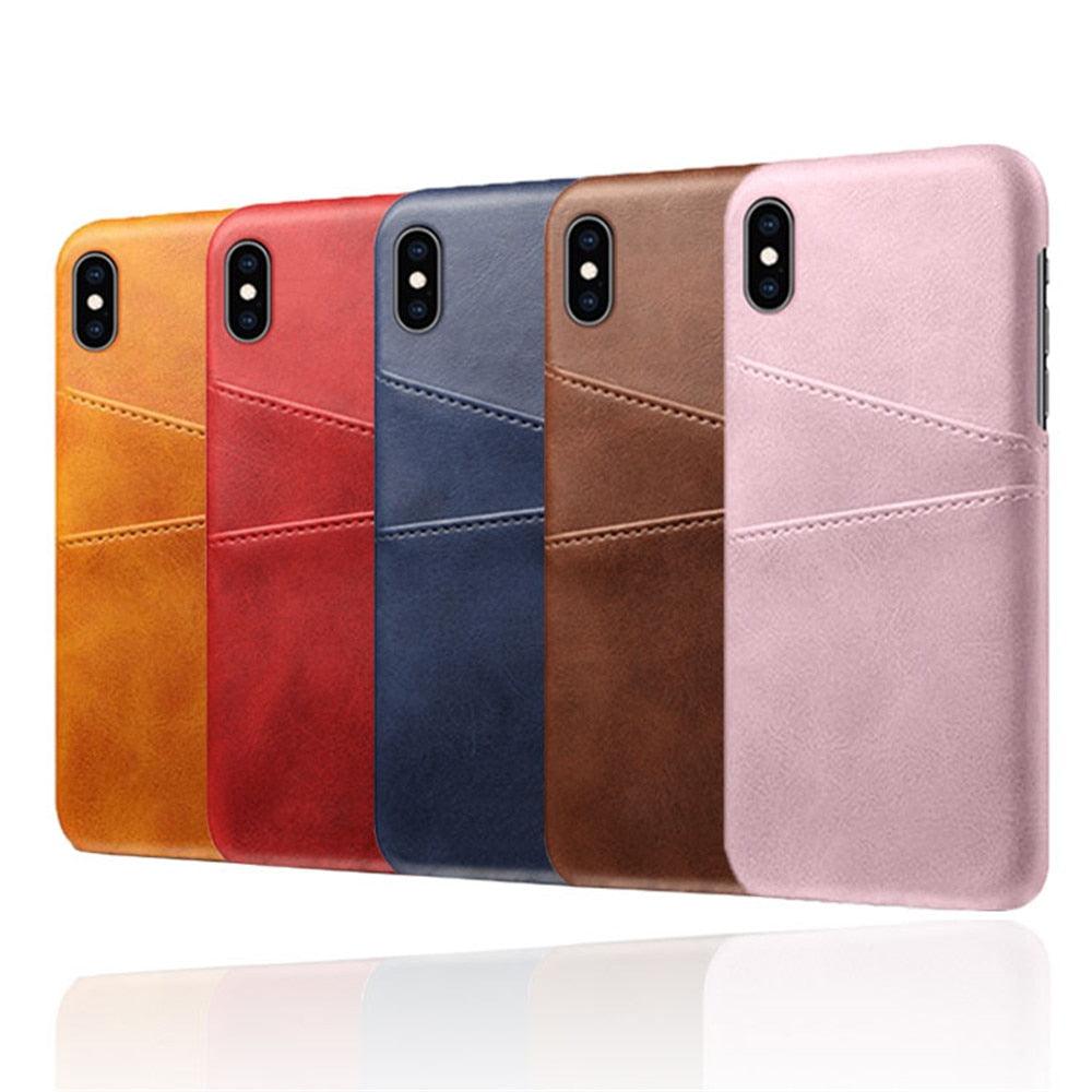 Luxury Leather Card Holder Case for iPhone 14 Pro & 13 Pro Max