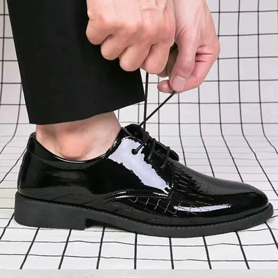 Men's Premium Leather Casual Flats - Versatile Korean Style