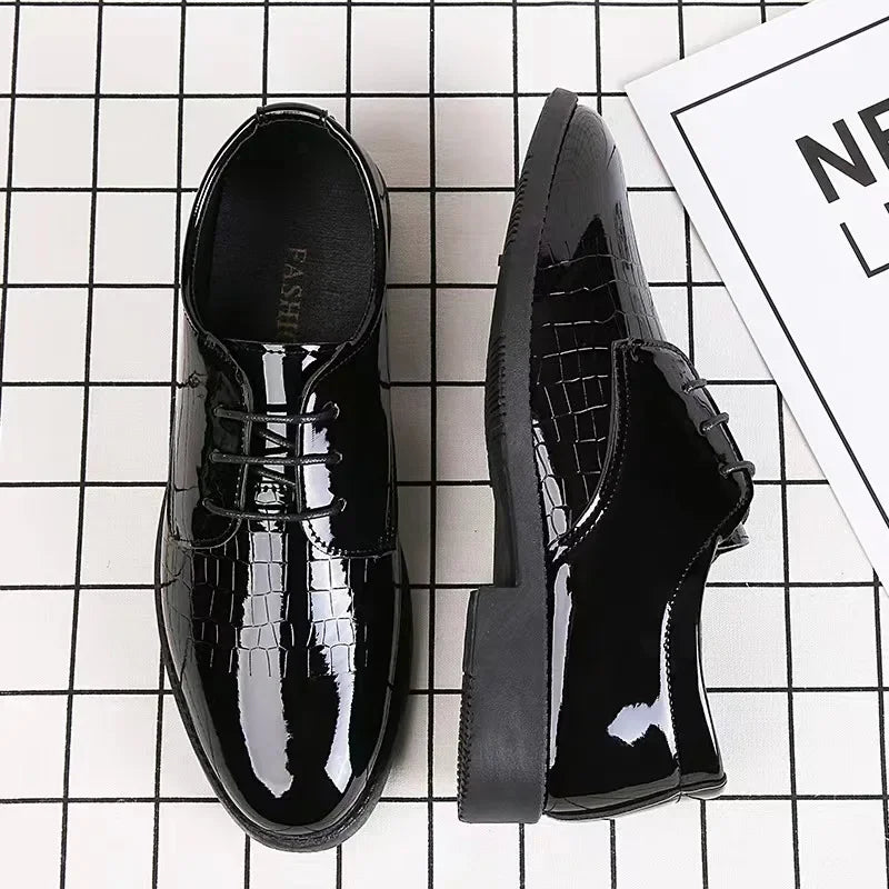 Ballerines en cuir premium pour hommes - Style coréen polyvalent