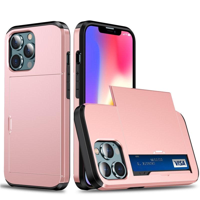 Luxury Wallet Card Holder Case for iPhone 13 Pro & 12 Pro Max