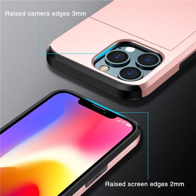 Luxury Wallet Card Holder Case for iPhone 13 Pro & 12 Pro Max