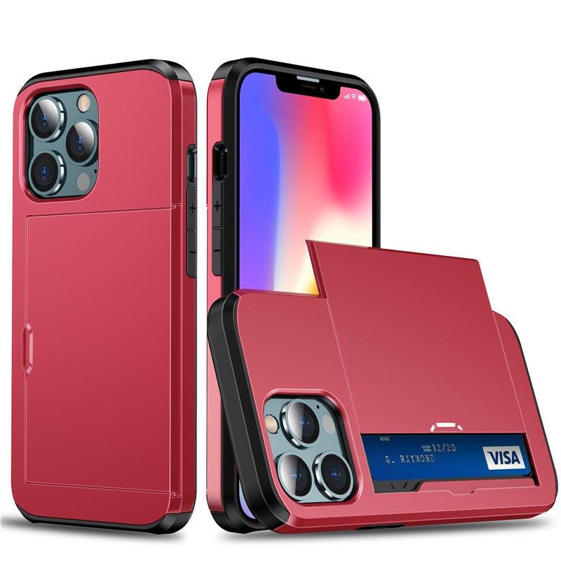 Luxury Wallet Card Holder Case for iPhone 13 Pro & 12 Pro Max