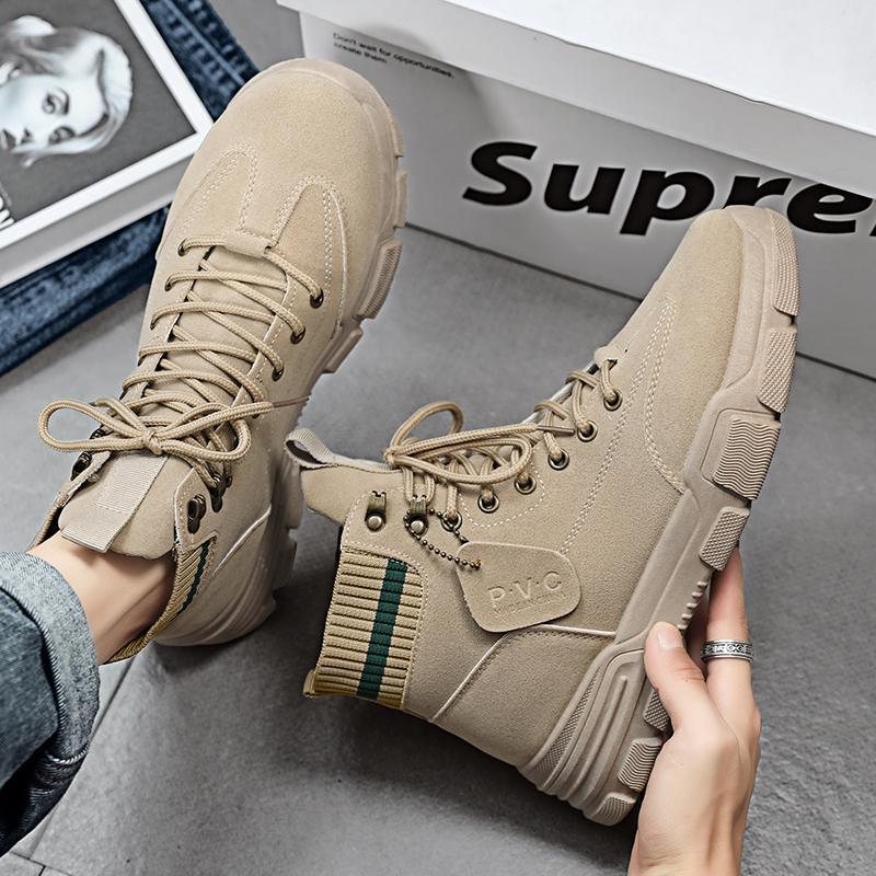 Bottes Martin rétro montantes pour hommes pour l'automne et l'hiver