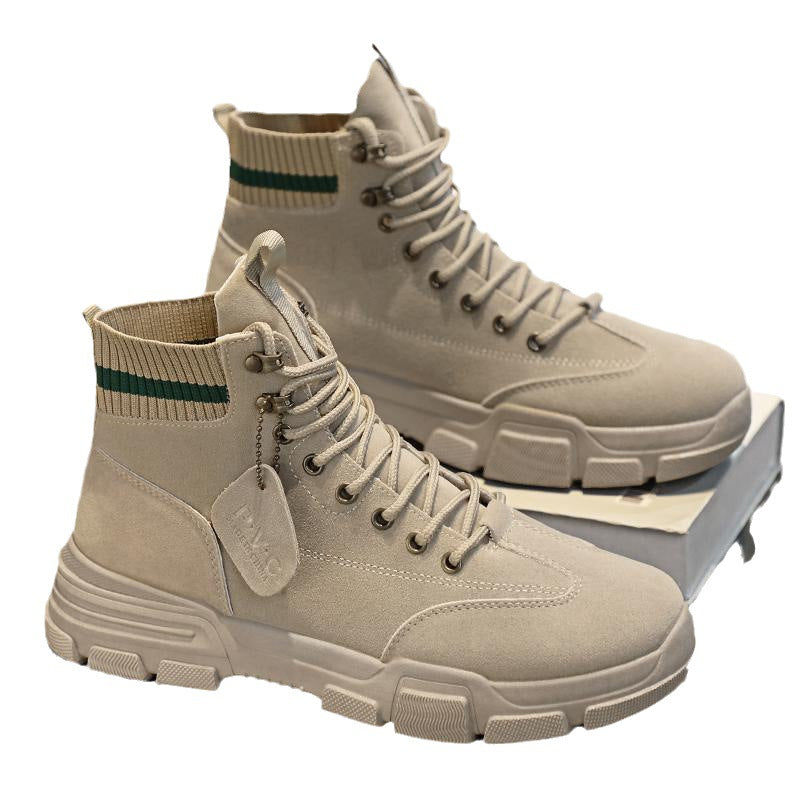 Bottes Martin rétro montantes pour hommes pour l'automne et l'hiver