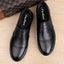 Men's bean shoes, genuine leather, fashionable, trendy, casual, youth flat bottom, low top lazy shoes - Korvel