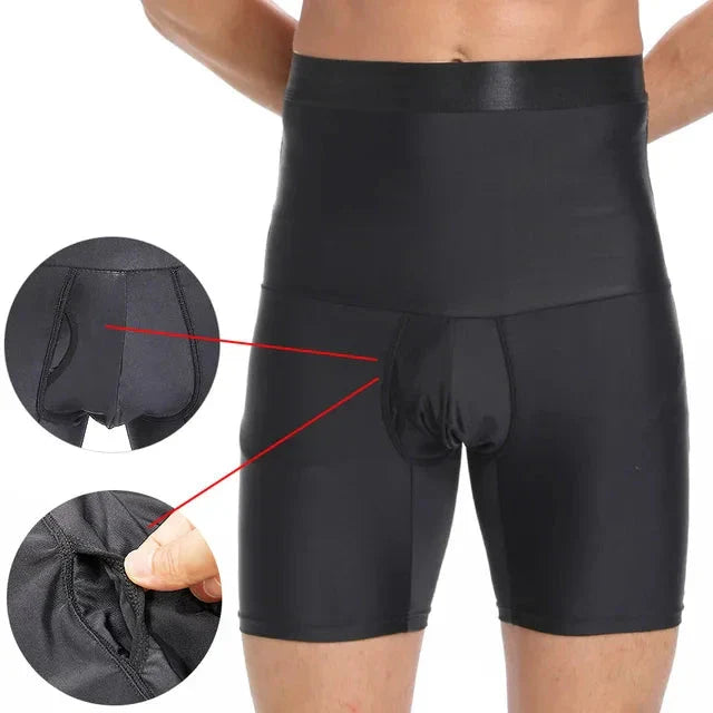 Men's High Waist Body Shaper Shorts