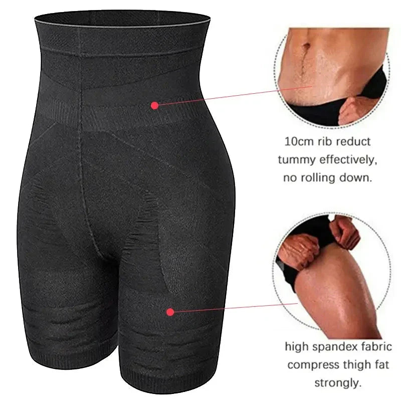 Men's High Waist Body Shaper Shorts