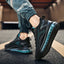 Men's breathable mesh shoes height increasing full-length air cushioned running shoes - Korvel