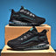 Men's breathable mesh shoes height increasing full-length air cushioned running shoes - Korvel