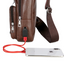 Men's Crossbody Bags Men's USB Chest Bag Designer Messenger bag Leather Shoulder Bags Diagonal Package - Korvel