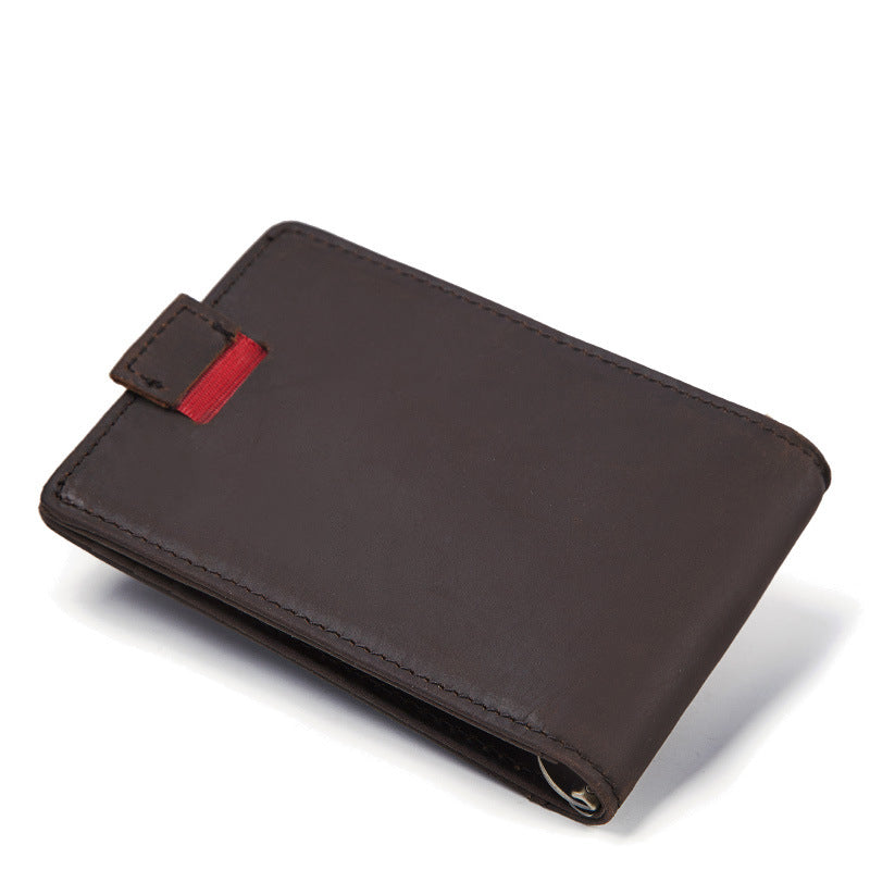 Billetera de Cuero Antimagnética RFID para Hombre