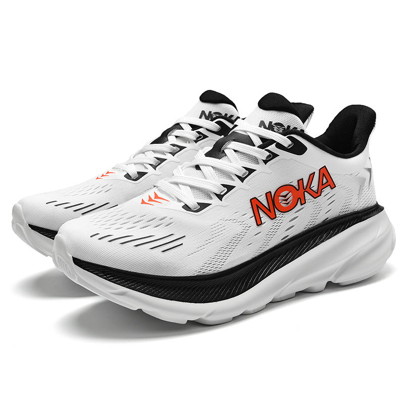 Men's fashion shoes breathable mesh thick-soled running shoes marathon outdoor running shoes - Korvel