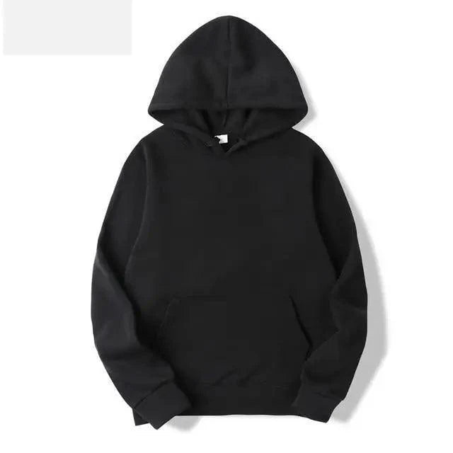 Hoodie décontracté pour hommes en couleur unie pour le printemps et l'automne