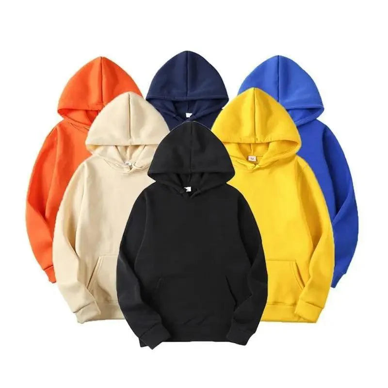 Hoodie décontracté pour hommes en couleur unie pour le printemps et l'automne