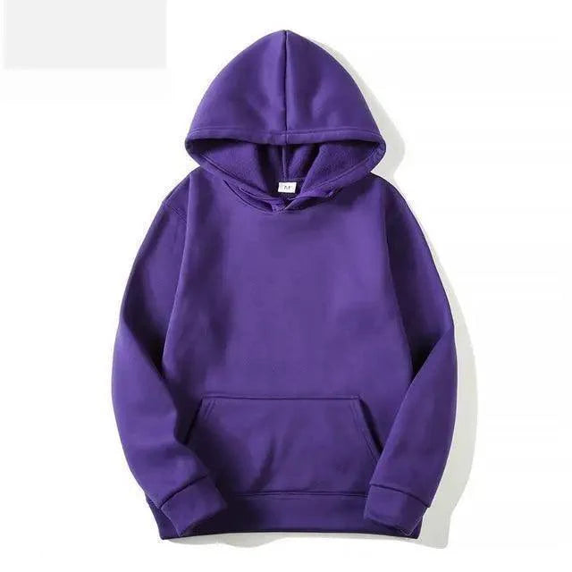 Hoodie décontracté pour hommes en couleur unie pour le printemps et l'automne