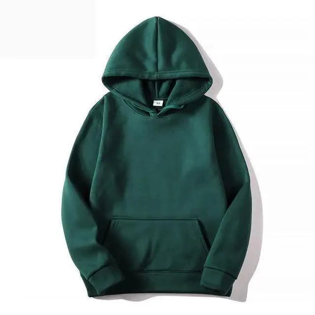 Hoodie décontracté pour hommes en couleur unie pour le printemps et l'automne