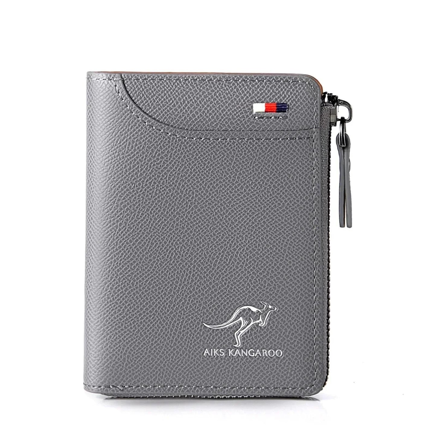 Men's  Protected PU Leather Wallet Vintage Short Purse - Korvel