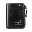 Men's  Protected PU Leather Wallet Vintage Short Purse - Korvel