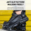 Men's safety shoes with steel toe caps anti smashing and anti piercing breathable lightweight rotating buttons for summer work - Korvel