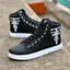 Men's shoes autumn new student sports shoes casual shoes high top board shoes Korean version trendy lace up running single shoes - Korvel