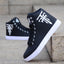 Men's shoes autumn new student sports shoes casual shoes high top board shoes Korean version trendy lace up running single shoes - Korvel