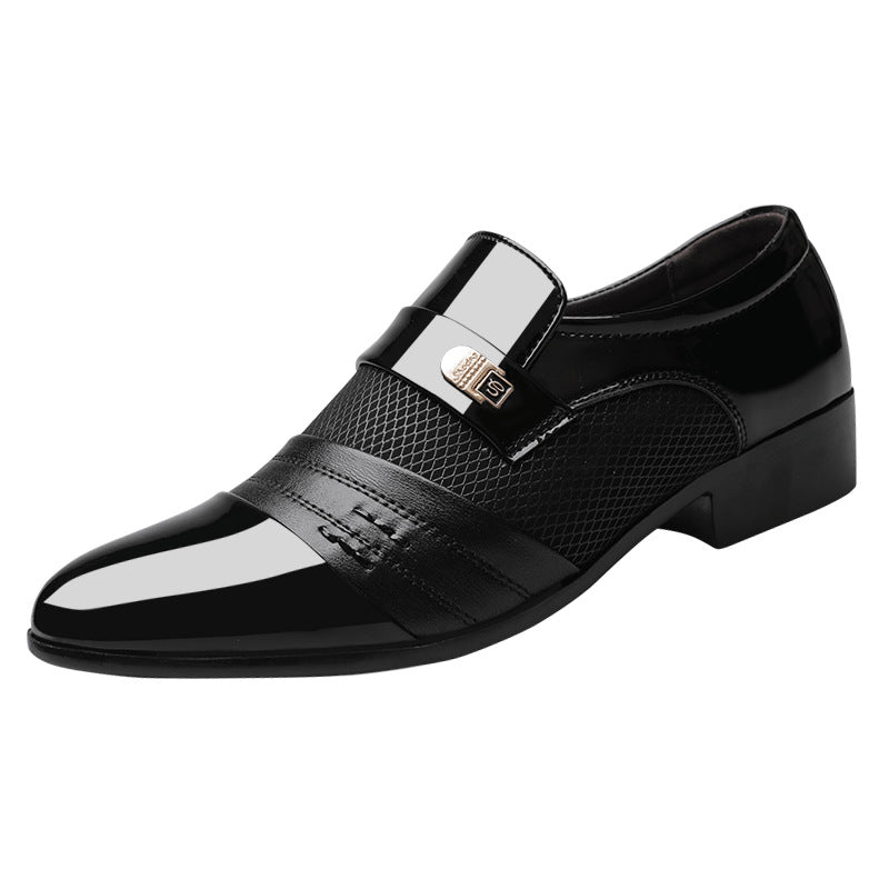 Men's shoes, leather shoes, men's casual shoes, business formal shoes, plus size versatile wedding shoes - Korvel