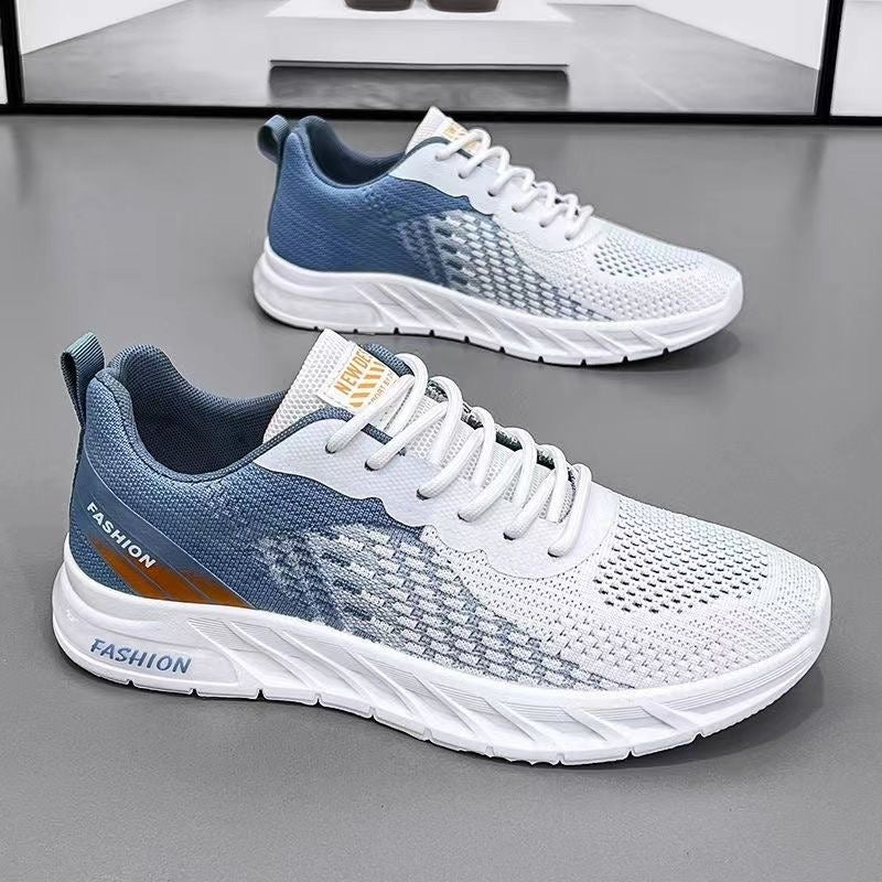 Men's shoes, new summer sports and leisure shoes, breathable and odor resistant mesh shoes, trendy and versatile running shoes - Korvel