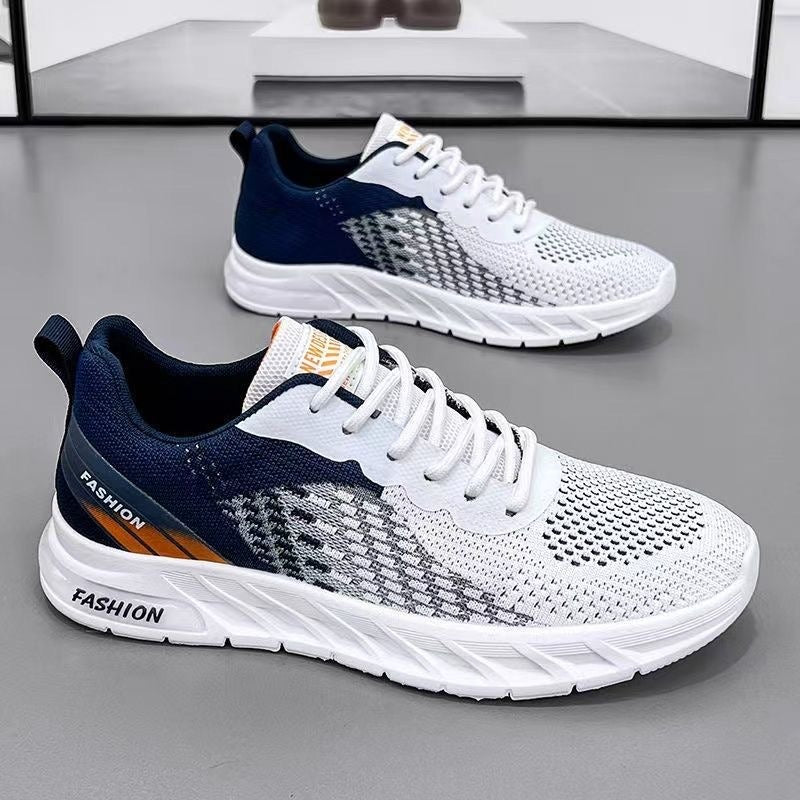 Men's shoes, new summer sports and leisure shoes, breathable and odor resistant mesh shoes, trendy and versatile running shoes - Korvel