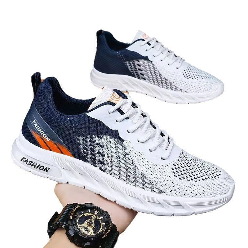 Men's shoes, new summer sports and leisure shoes, breathable and odor resistant mesh shoes, trendy and versatile running shoes - Korvel